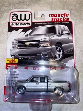 Chevy Silverado SS Auto World Muscle Truck Silver